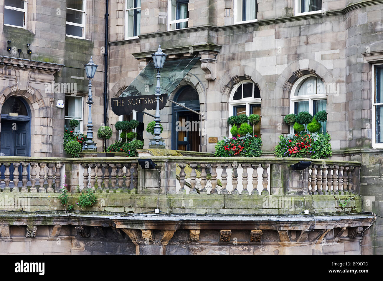 Der Scotsman Hotel. North Bridge. Edinburgh. Stockfoto