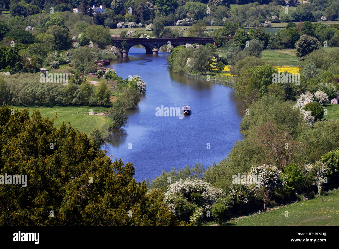 Themse, Hartslock reservieren Goring Oxfordshire Stockfoto