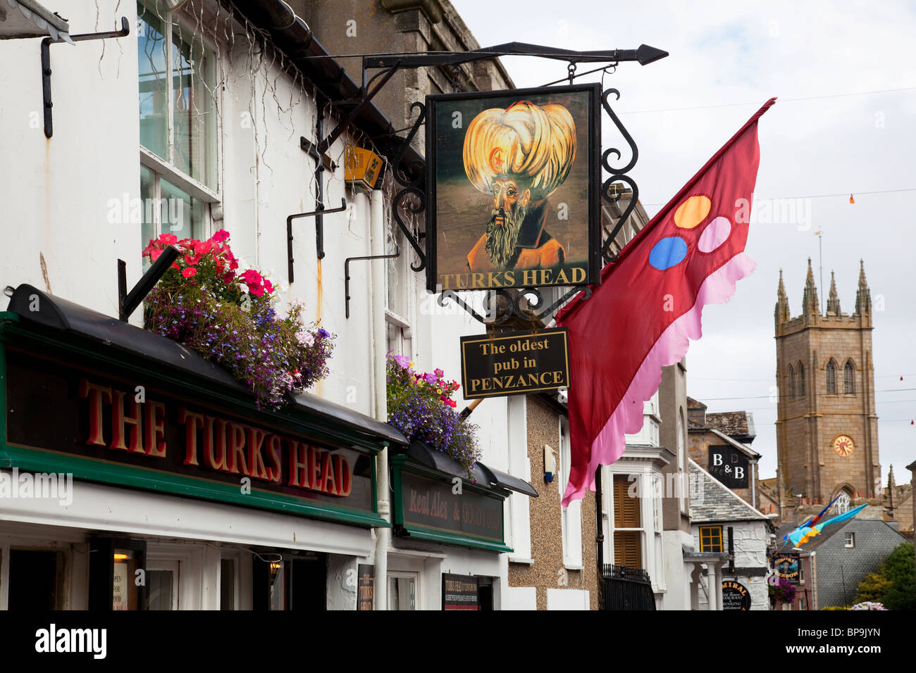 Die Türken den Kopf des älteste Pub in Penzance Stockfoto