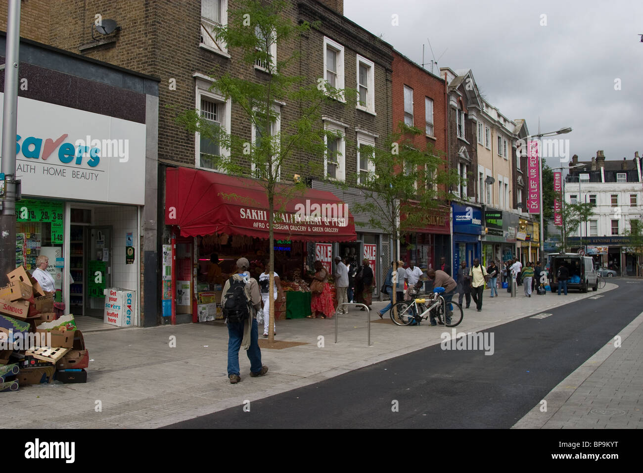 Peckham Südlondon Geschäfte Stockfoto