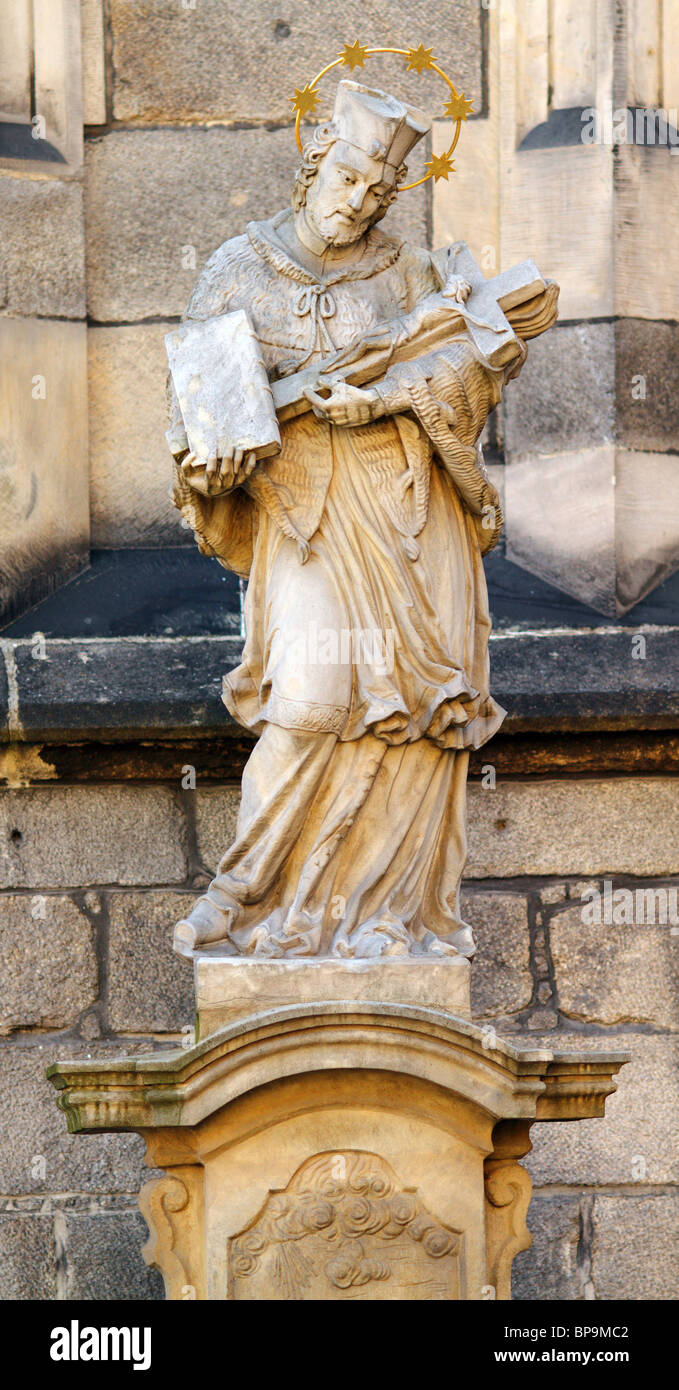 Gotische Skulptur Saint-Stanislas und Wenceslas Kathedrale Swidnica niedriger Schlesien Polen Stockfoto
