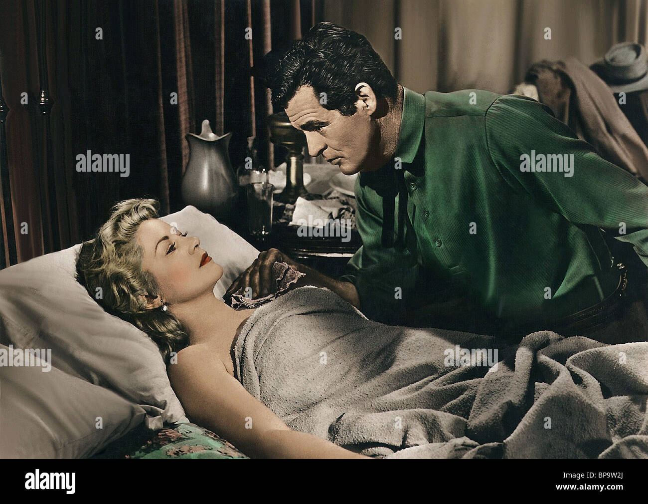 CLAIRE TREVOR, ROBERT RYAN, BESTEN DER BADMEN 1951 Stockfoto