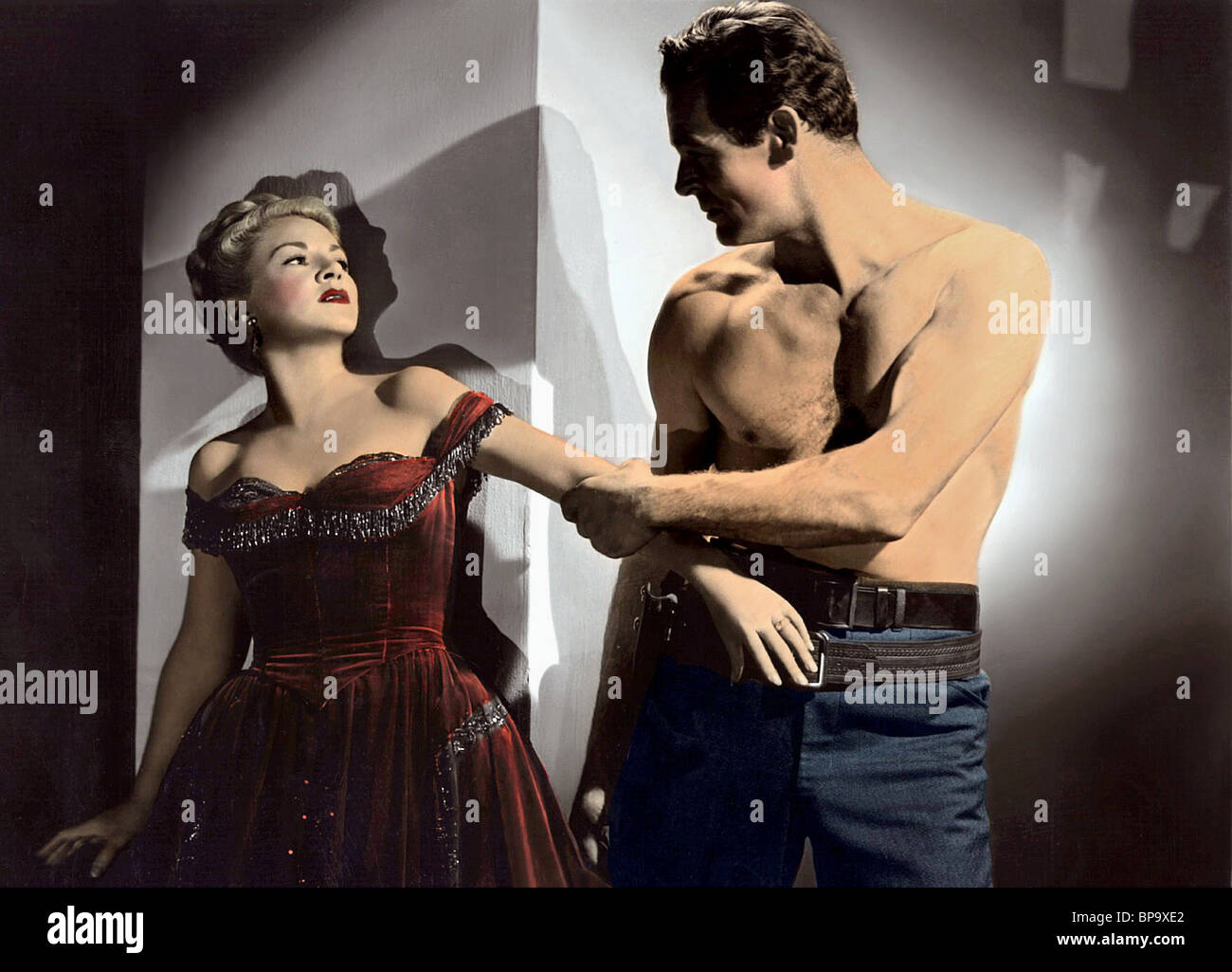 CLAIRE TREVOR, ROBERT RYAN, BESTEN DER BADMEN 1951 Stockfoto