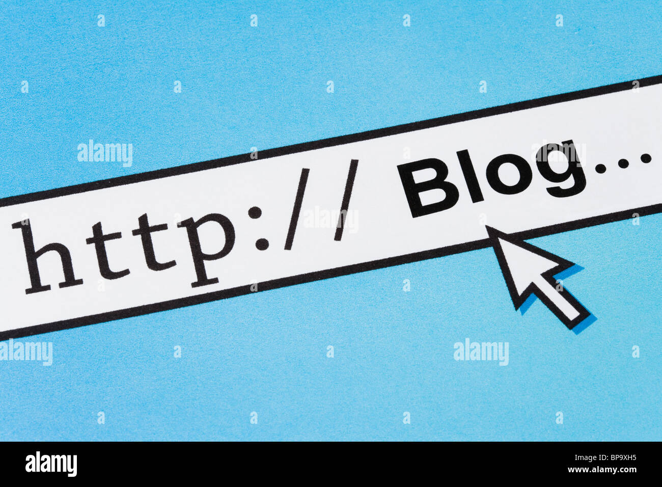 Computer-Bildschirm, Konzept der Online-blog Stockfoto