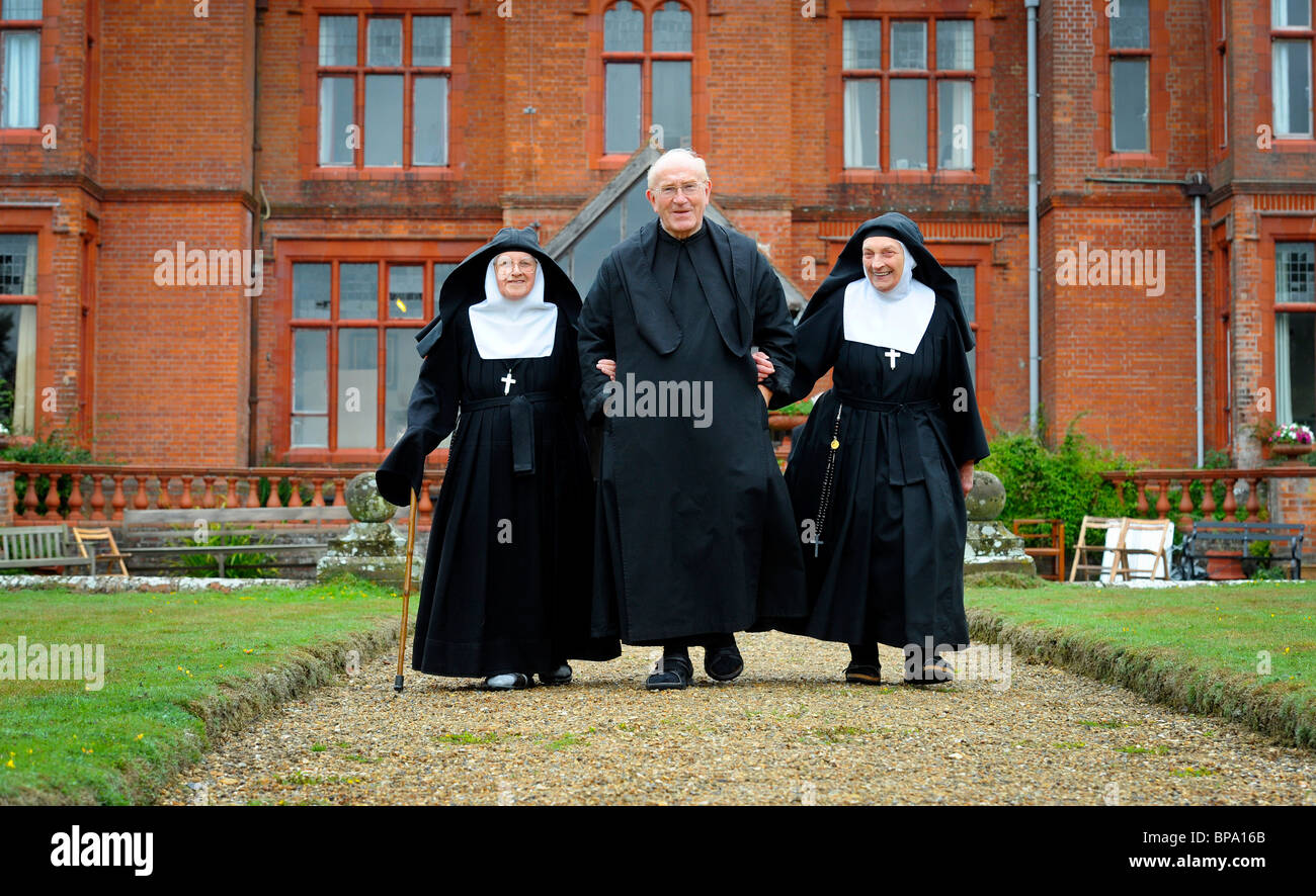 Das Kloster der Heimsuchung in der Nähe von Waldron in East Sussex UK feierte 400 Jahre ihres Ordens 22. August 2010. Stockfoto