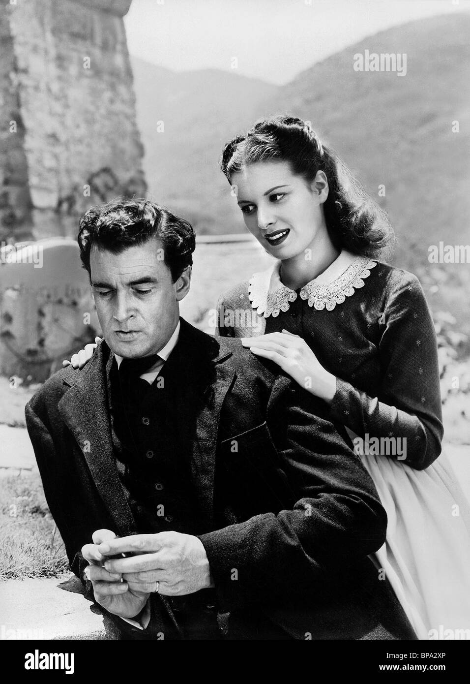 WALTER PIDGEON MAUREEN O'HARA WIE GRÜN WAR MEIN TAL (1941) Stockfoto