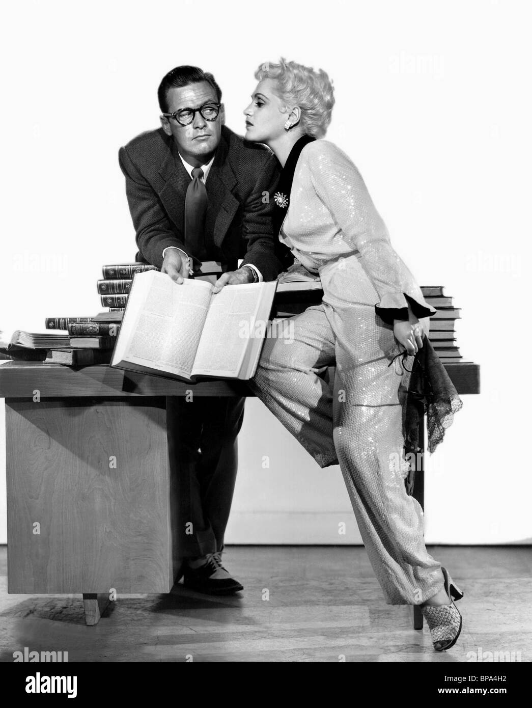 WILLIAM HOLDEN, JUDY HOLLIDAY, Geboren gestern, 1950 Stockfoto