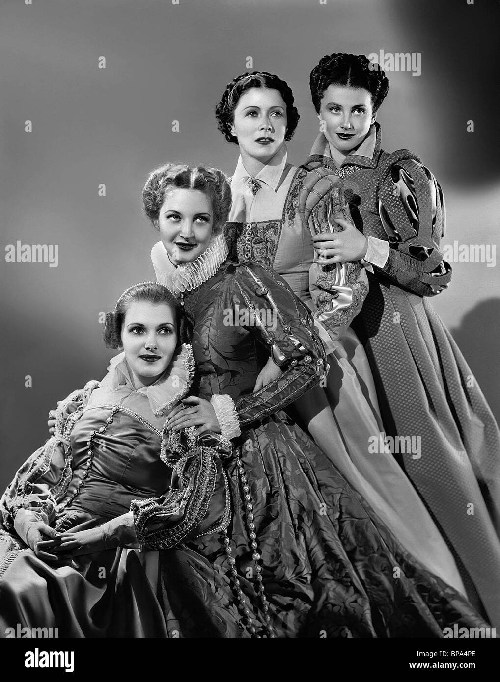 ANITA COLBY, JEAN FENWICK, MOLLY LAMONT, FRIEDA INESCOURT, Maria von Schottland, 1936 Stockfoto