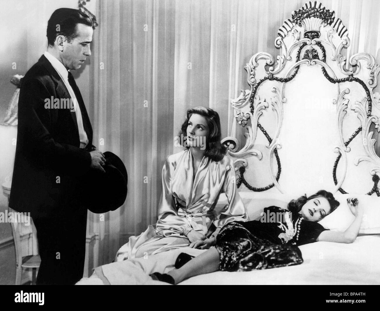 HUMPHREY BOGART, Lauren Bacall, MARTHA VICKERS, THE BIG SLEEP, 1946 Stockfoto