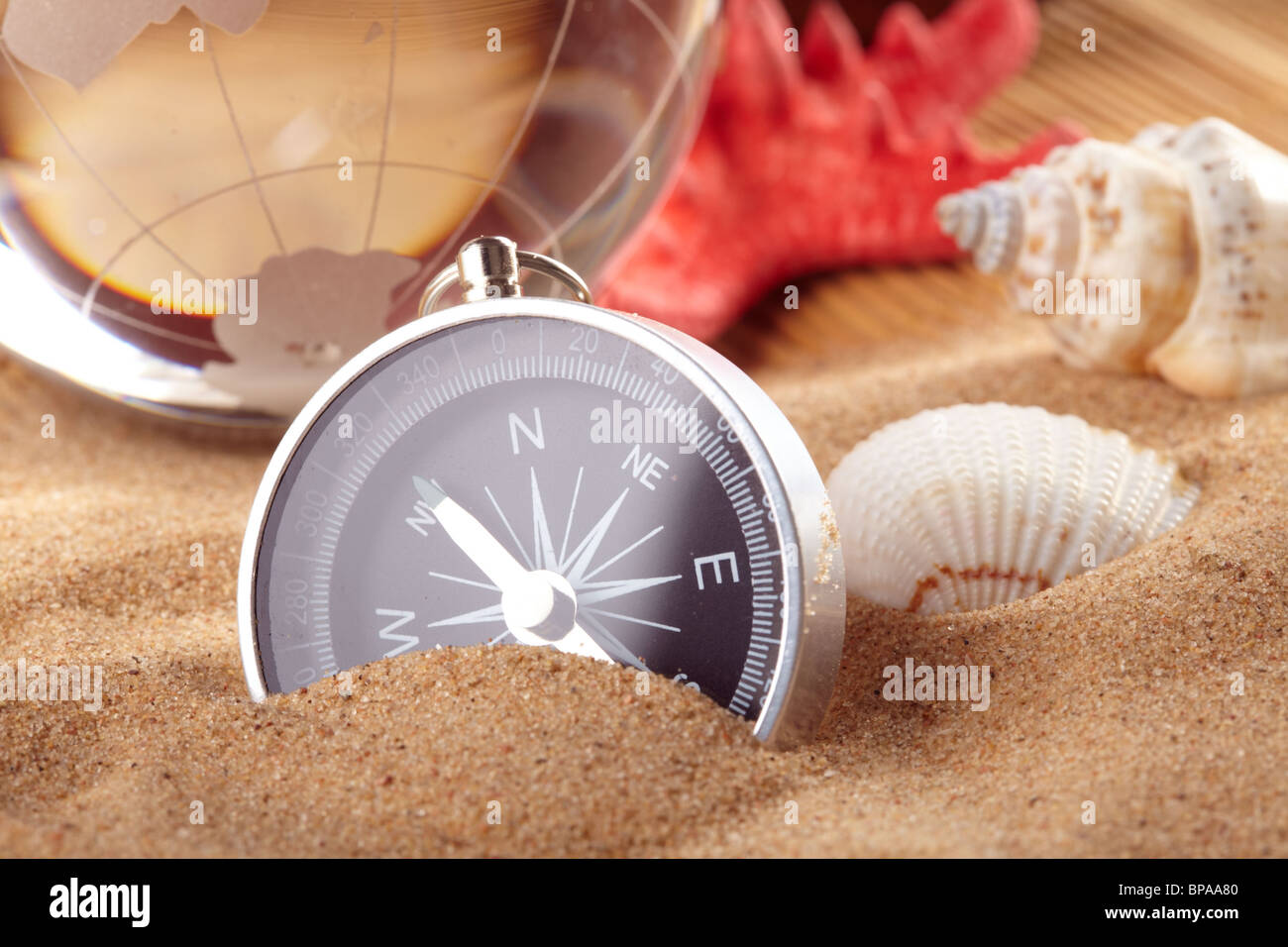 Kompass Stockfoto