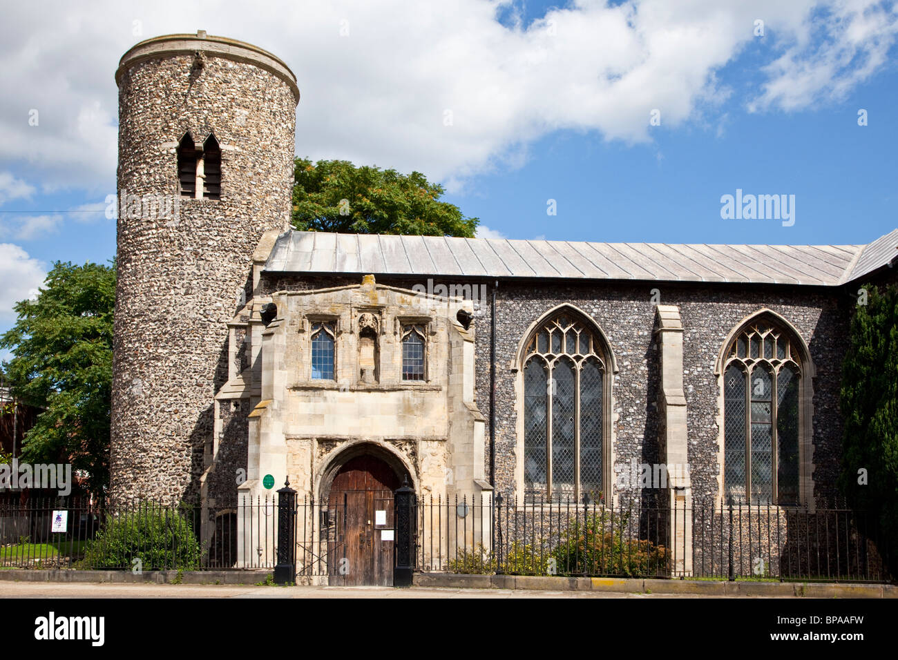 St Mary am Coslany mittelalterlichen Turm Kirche Norwich Norfolk UK Stockfoto