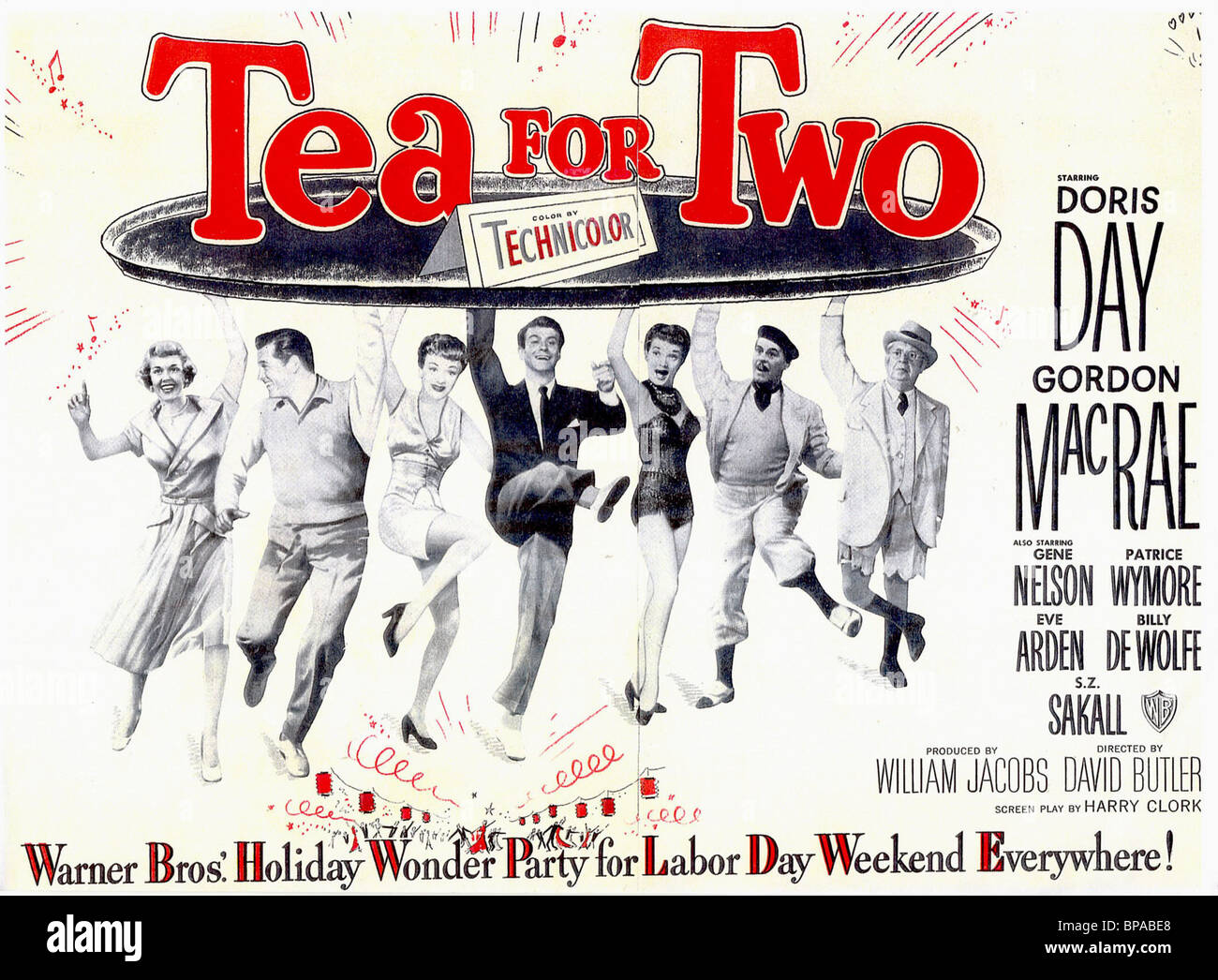FILM-PLAKAT-TEA FOR TWO (1950) Stockfoto
