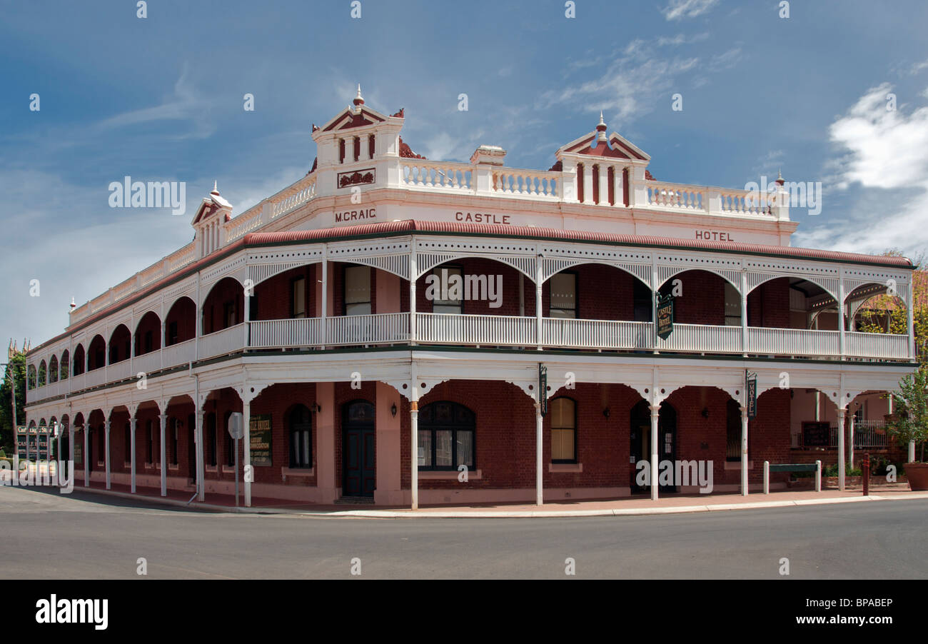 Historisches Schloss Hotel York Westaustralien Stockfoto