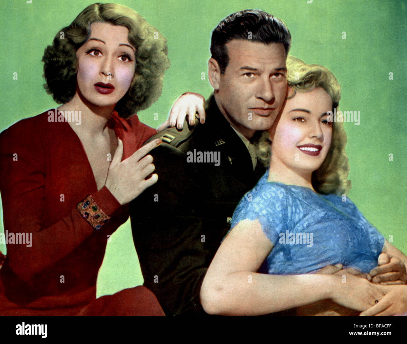 Juni Verwüstung, RICHARD ARLEN, Mary Beth HUGHES, Schnittholz, Queen, 1944 Stockfoto