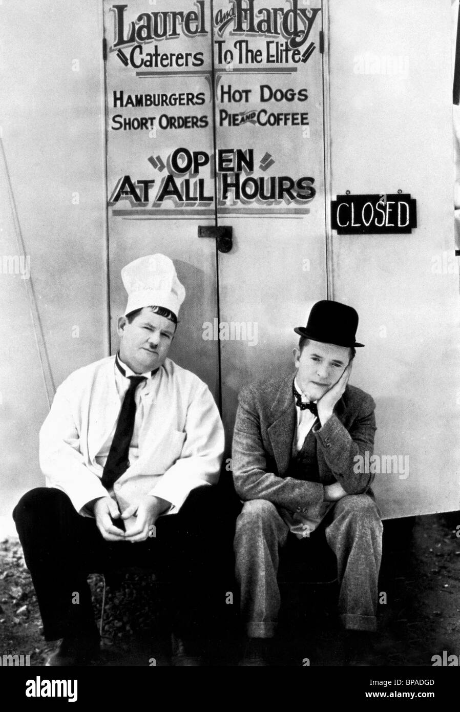 OLIVER HARDY & STAN LAUREL LAUREL & HARDY (1933) Stockfoto