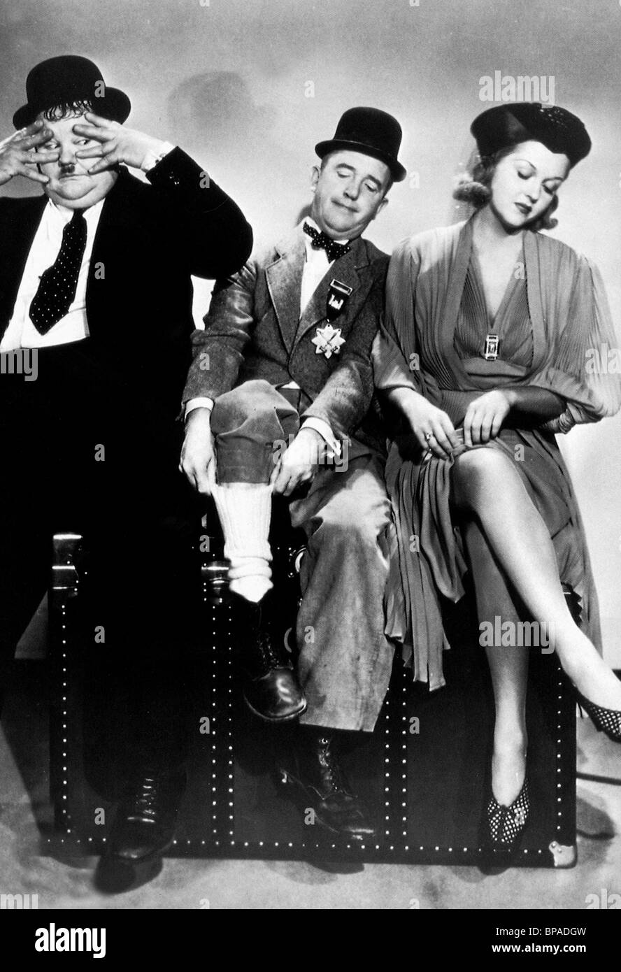 OLIVER HARDY, Stan Laurel, Laurel und Hardy, 1933 Stockfoto