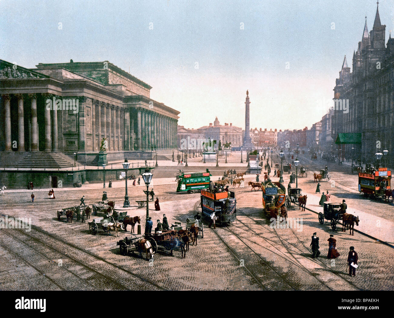 Str. Georges Hall, Liverpool, England, UK um 1900 Stockfoto