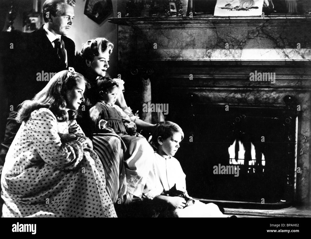 JOHN LUND, MONA FREEMAN, Joan Fontaine, DAVID STOLLERY, Rendezvous, 1951 Stockfoto