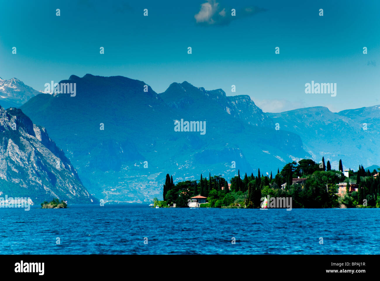 malerische Aussicht auf den Lago di Garda, Italien Stockfoto