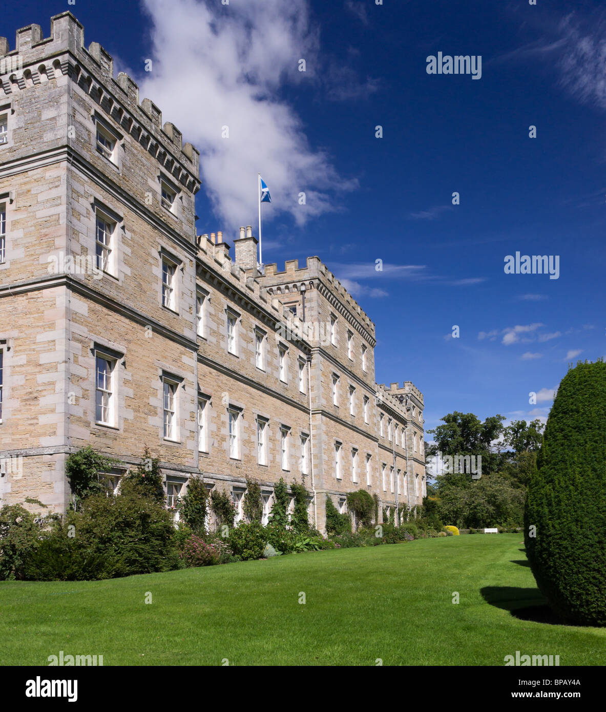 Mellerstain House, Scottish Borders, UK - die Südfront Stockfoto