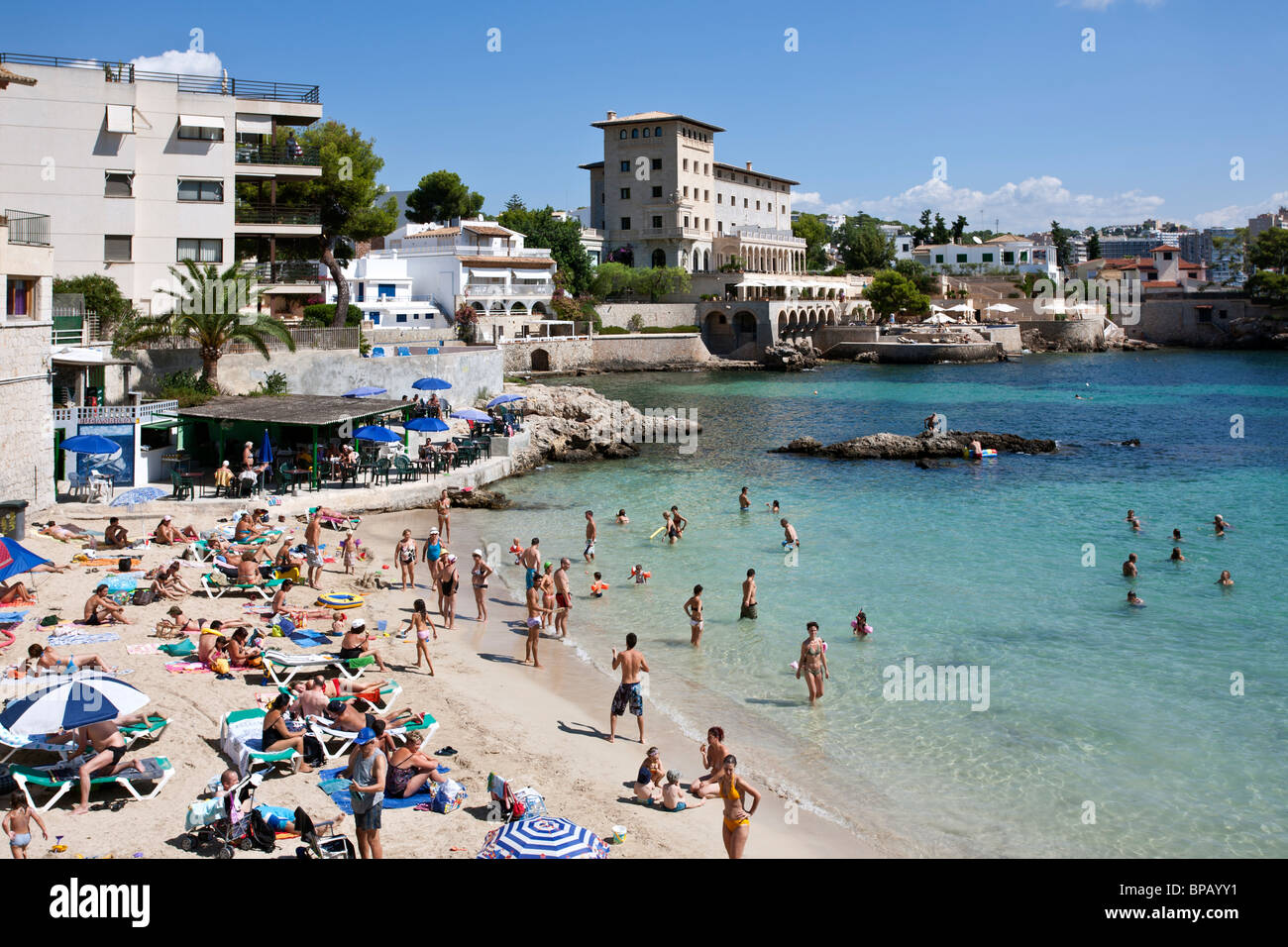 Fincahotel Catala Strand. Insel Mallorca. Spanien Stockfoto