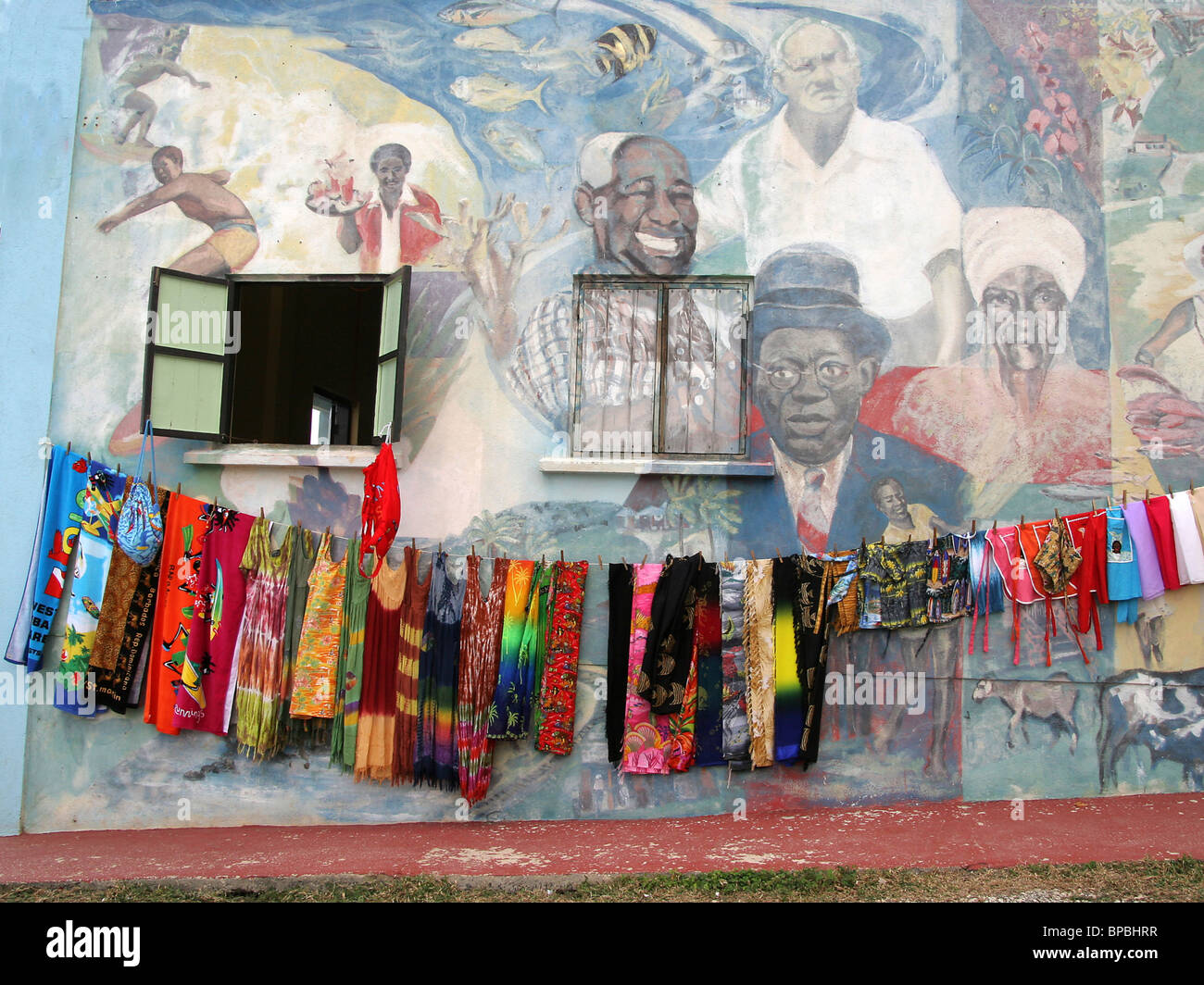 Wand-Wandbild-Barbados Stockfoto