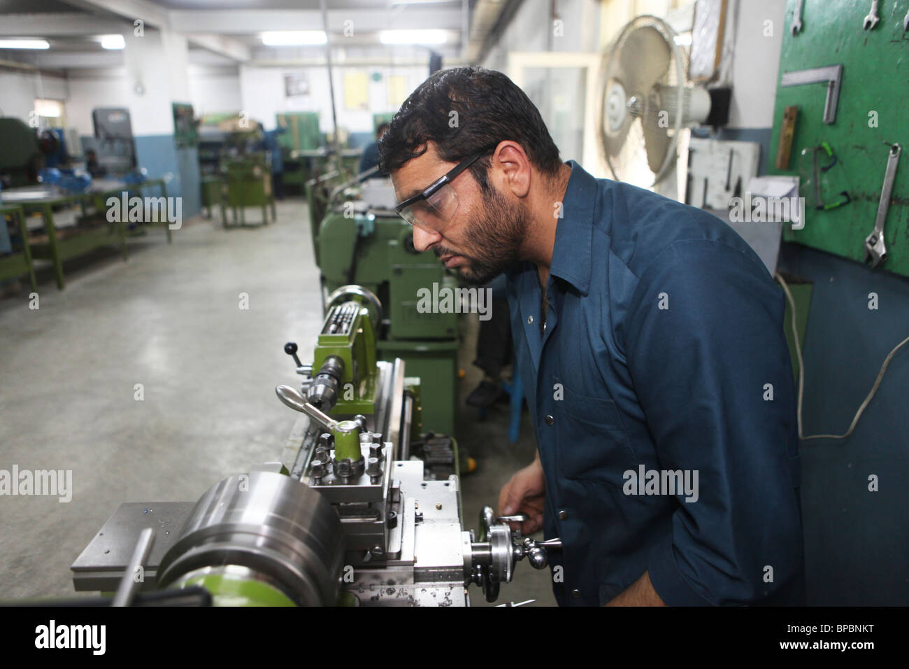 Workshop in Kabul, Afghanistan Stockfoto