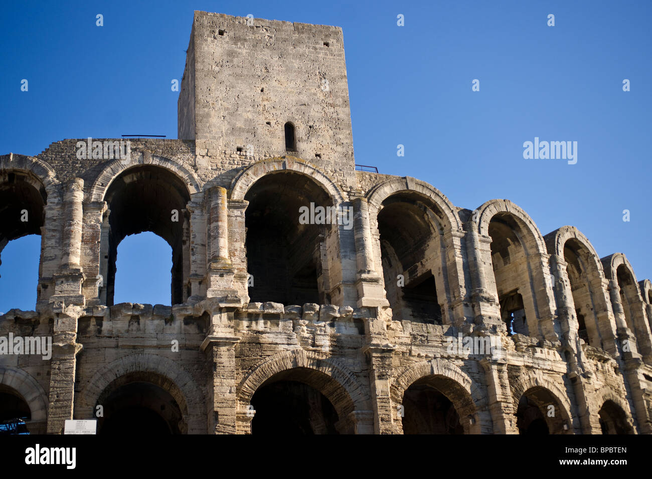Das römische Amphitheater (Les Aromaten), Arles Stockfoto