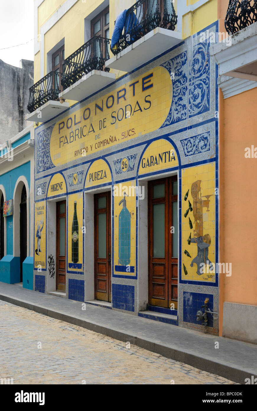 Fabrica Polo Norte Store Front, Old San Juan, Puerto Rico Stockfoto