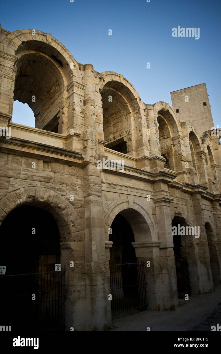 Das römische Amphitheater (Les Aromaten), Arles Stockfoto