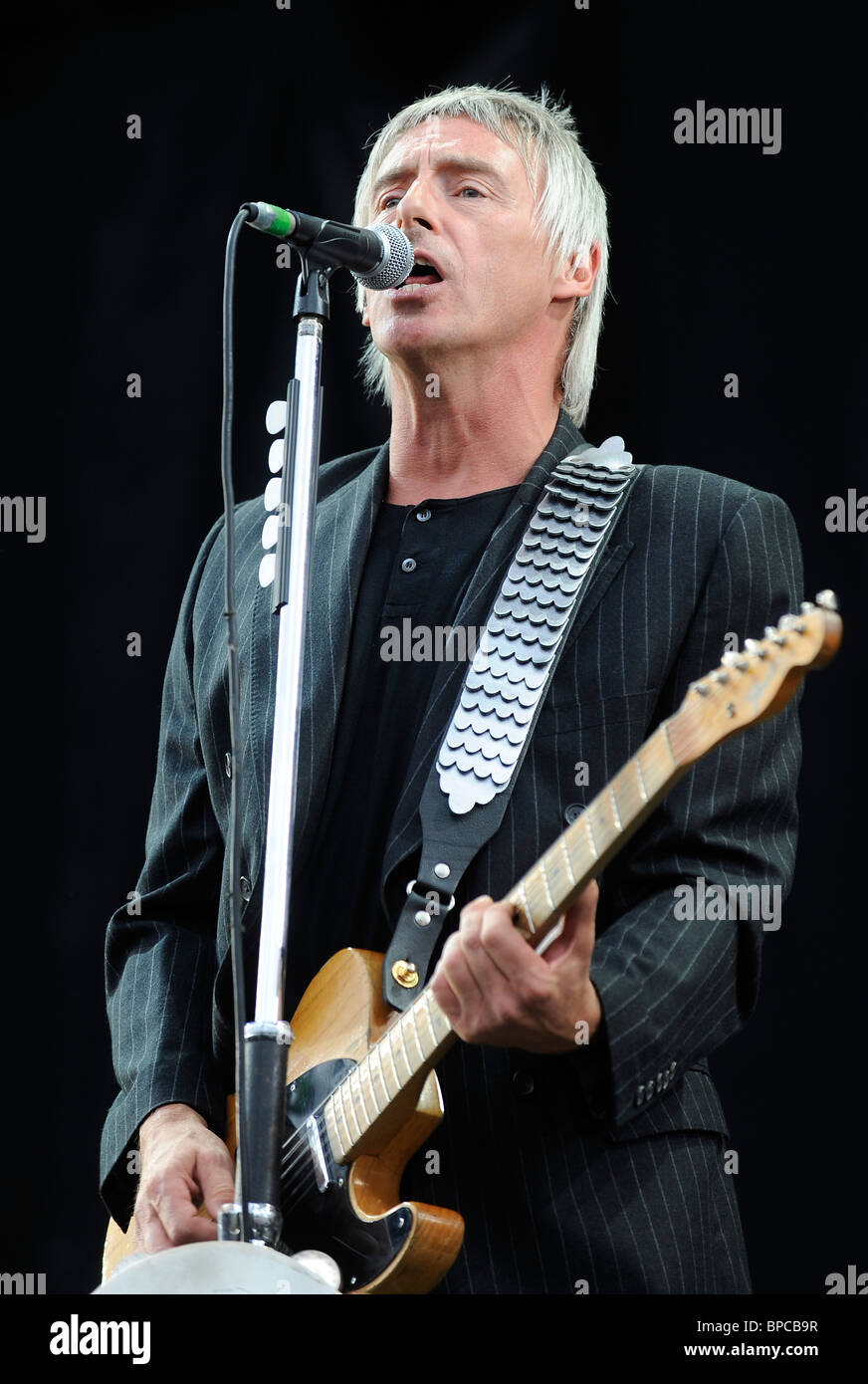 Paul Weller die live beim V Festival 2010 Stockfoto