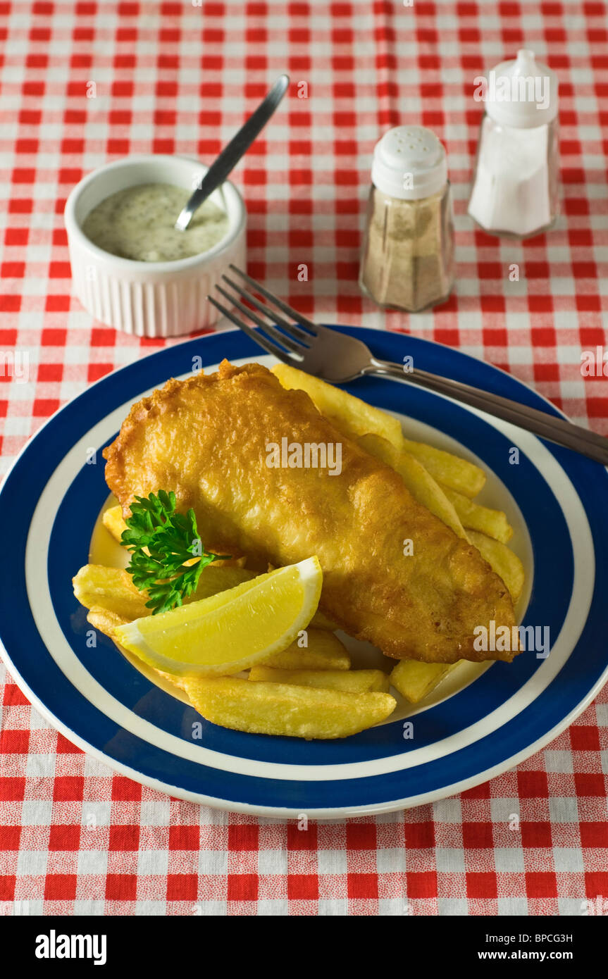 Fish &amp; Chips traditionelles Essen UK Stockfoto