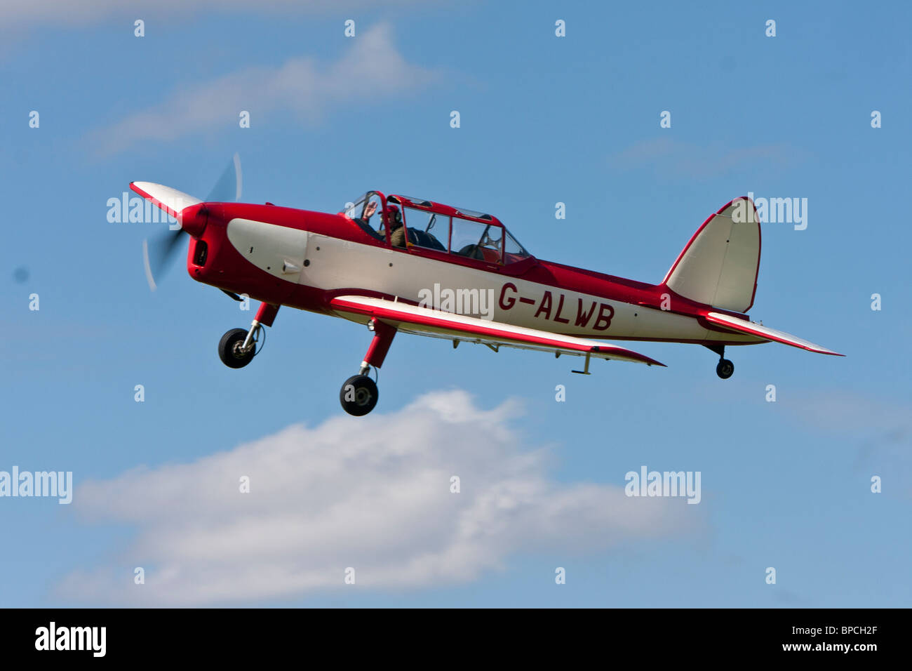 DHC-1 Chipmunk 22A, Reg G-ALWB im Unternehmen Stockfoto