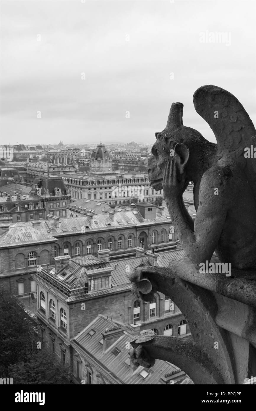 Paris-gargoyle Stockfoto