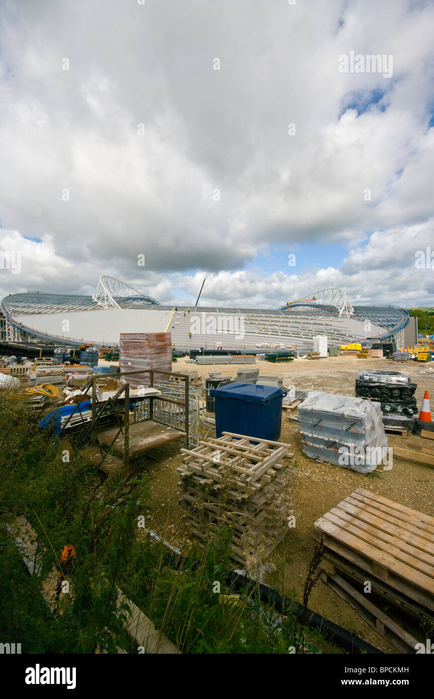 Das American Express Community Stadium in Falmer im Bau. Die neue Heimat von Brighton und Hove Albion Football Club Stockfoto