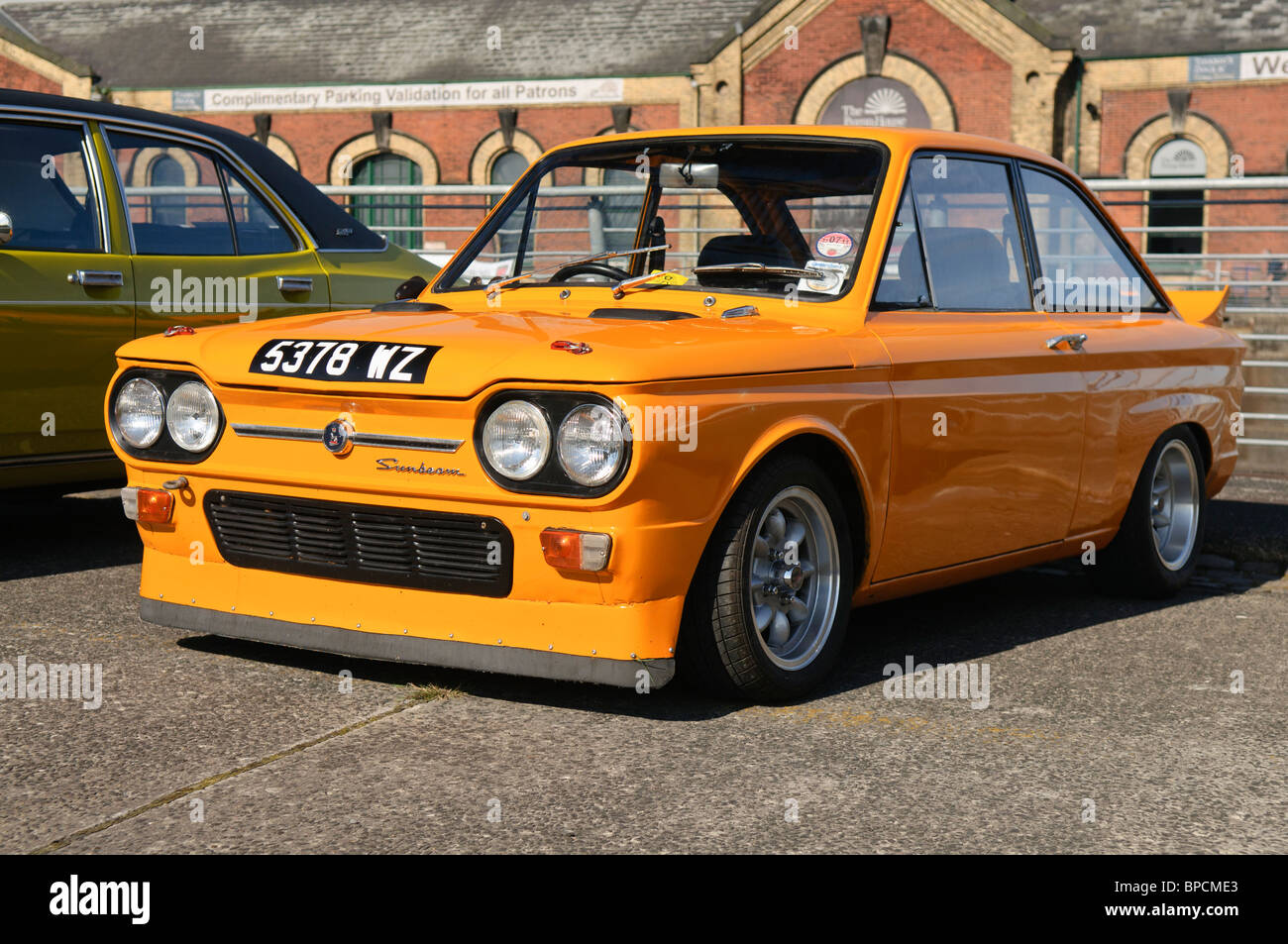 Talbot Sunbeam Lotus an einem Oldtimer Ralley Stockfoto