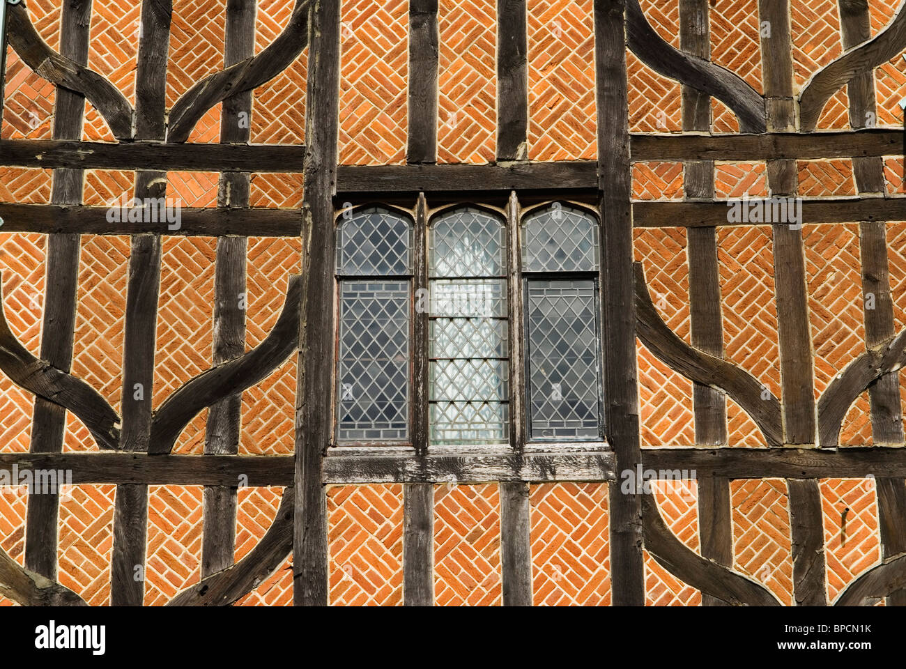 Schloss Windsor Berkshire England. Mittelalterliche äußere Hälfte Fachwerkhaus Backsteinbau HOMER SYKES Stockfoto