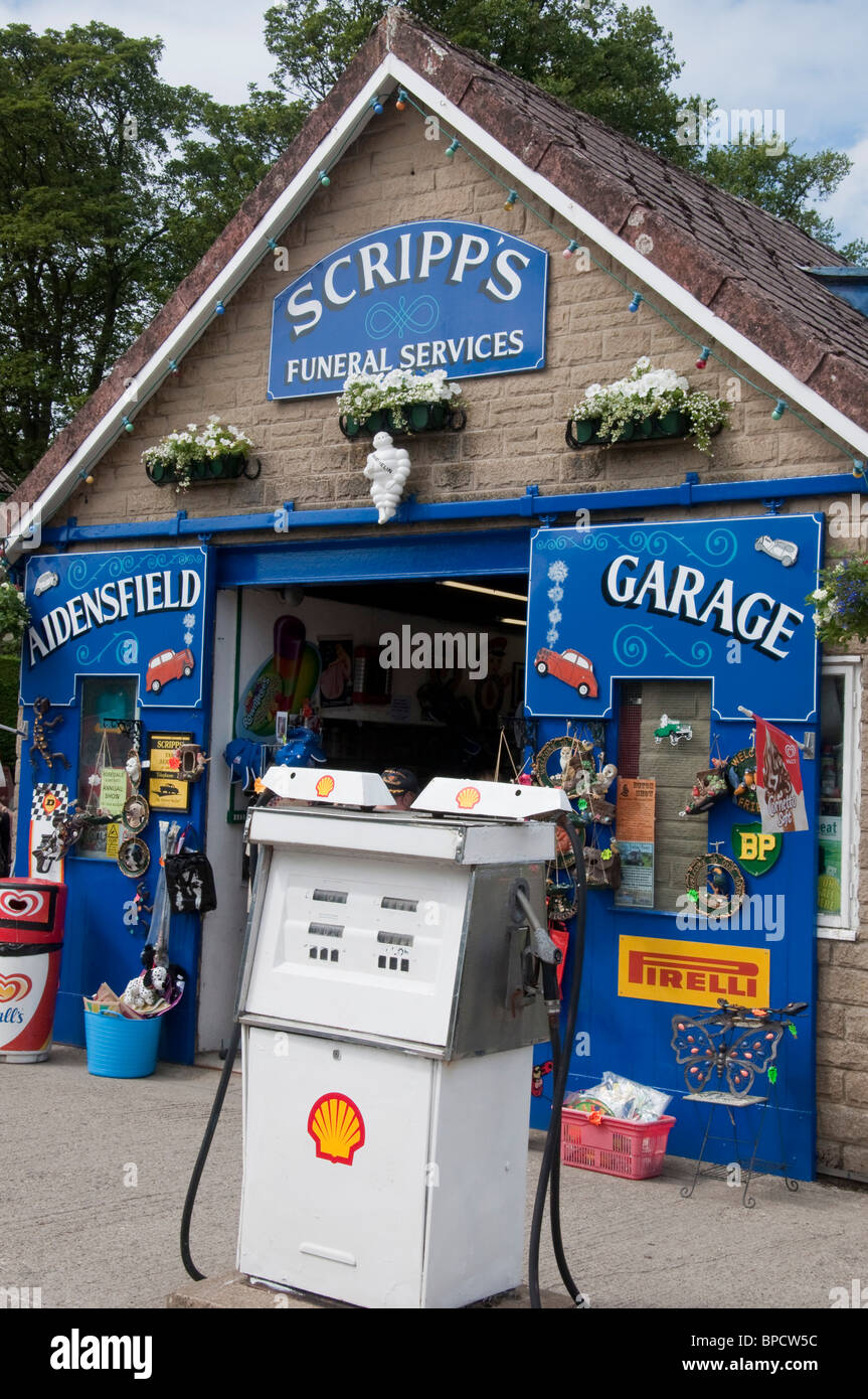 Scripps-Garage-Aidensfield eines der Standorte beim ITV "Heartbeat" Dreharbeiten verwendet. Eine britische TV-Polizei-Drama. Stockfoto