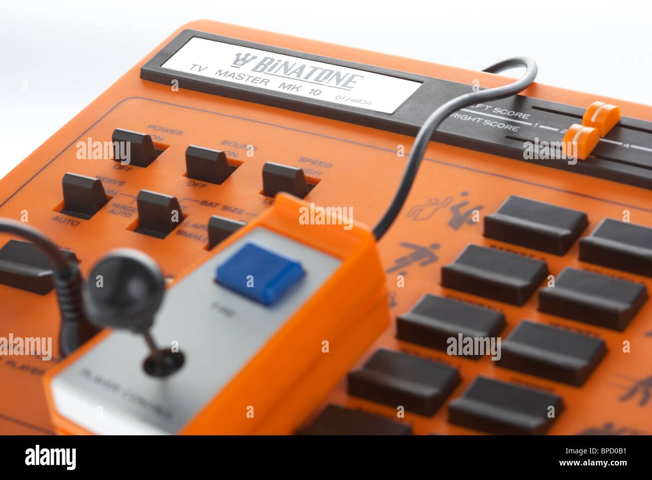Retro-elektronische Videospiel Binatone tv mk 10 Pong Klon Mastervariante Stockfoto