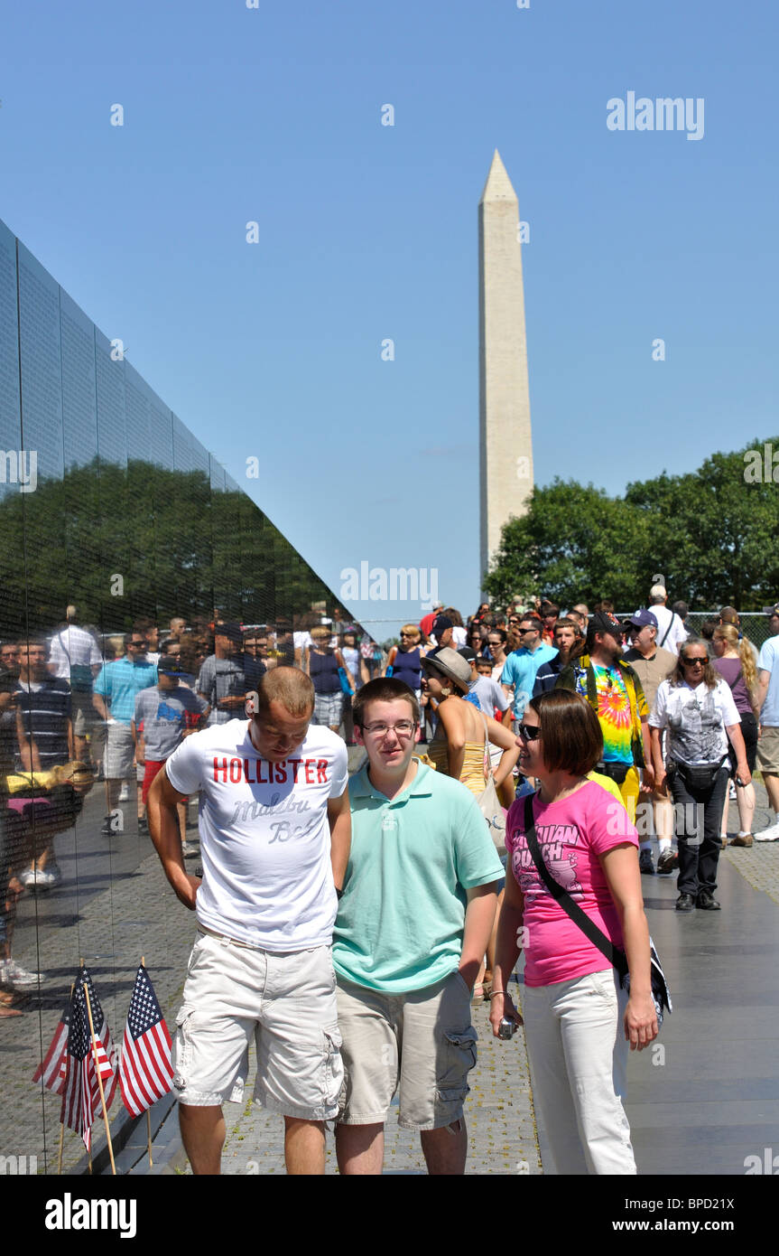 Das Vietnam Veterans Memorial, Washington DC, USA Stockfoto