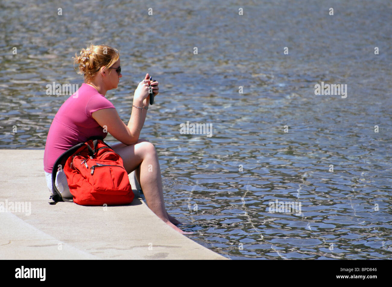 National World War II Memorial und Brunnen, Washington DC, USA Stockfoto