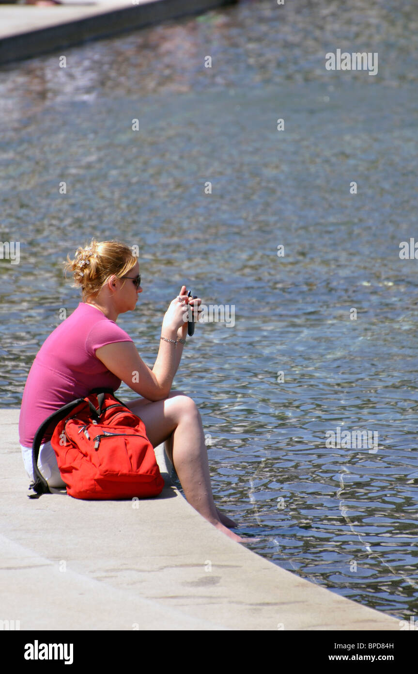 National World War II Memorial und Brunnen, Washington DC, USA Stockfoto
