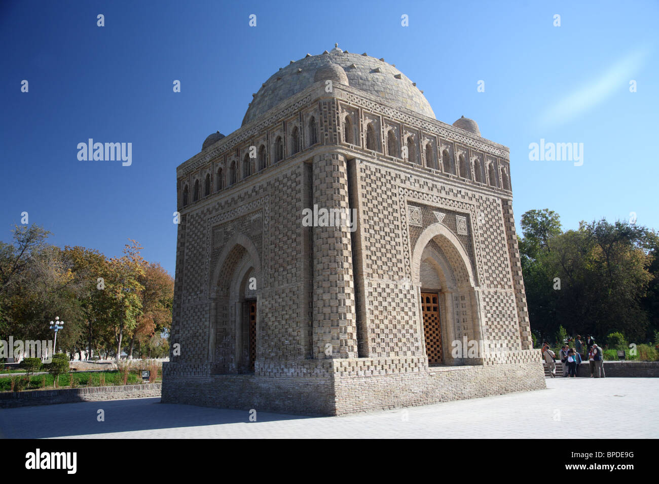 Das Ismail Samani Mausoleum in Buchara, Usbekistan. Stockfoto