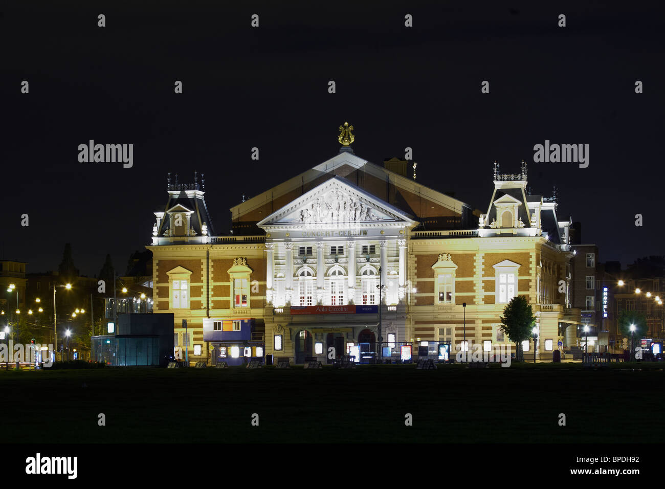 Concertgebouw in Amsterdam Stockfoto