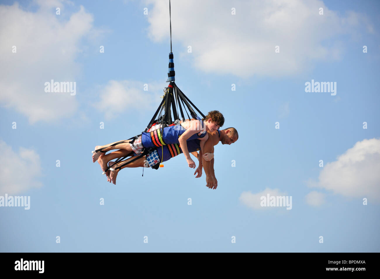 Sky Coaster Schaukel Im Hurricane Harbor Waterpark