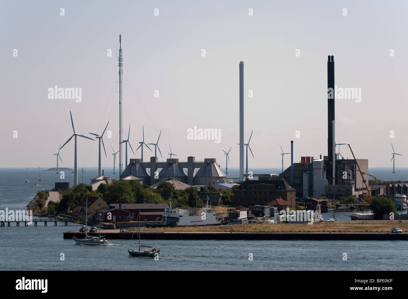 Gebäude in Kopenhagen, Dänemark. Stockfoto