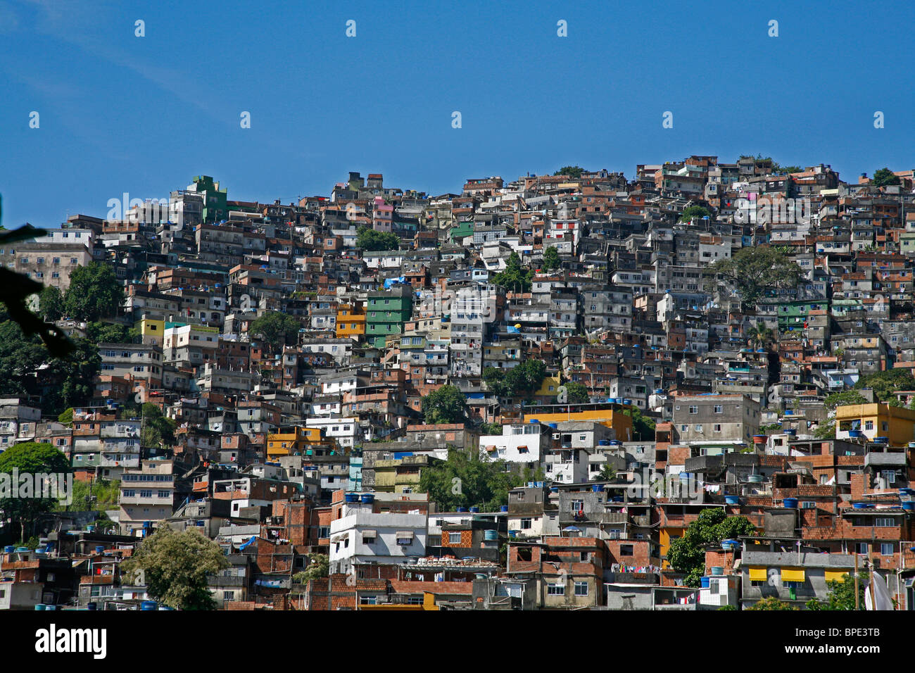 Rocinha Favela, Rio De Janeiro, Brasilien. Stockfoto