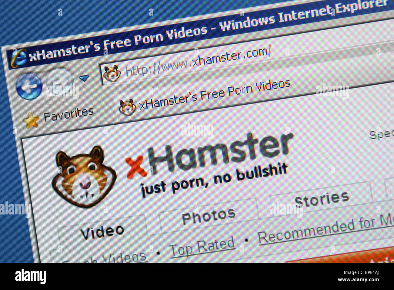 XHamster Porno adult Video online Stockfoto