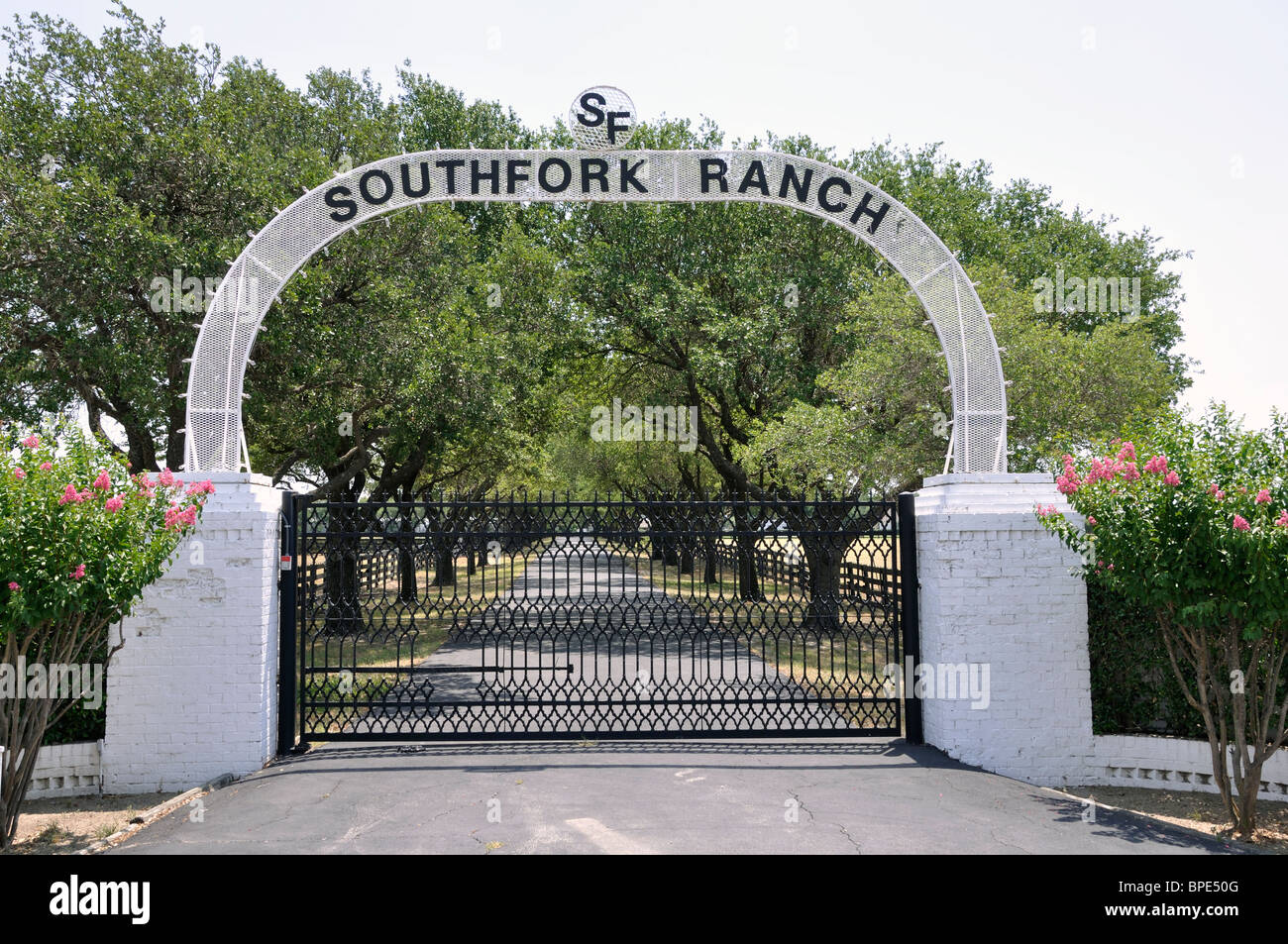 Southfork Ranch, Texas, USA - Form beliebten TV-Serie "Dallas" Stockfoto