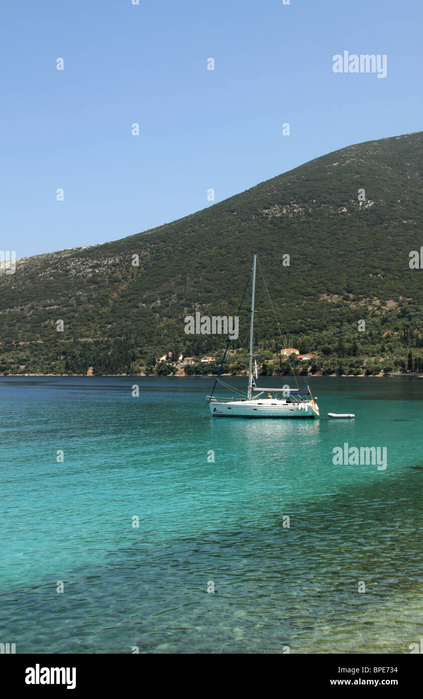 Strand in der Nähe von Dexa, Ithaki, ionische Insel, Griechenland Stockfoto